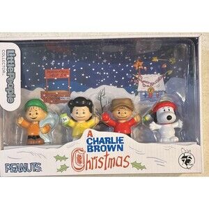 Little People CHARLIE BROWN CHRISTMAS Collector Special Edition Set Peanuts NEW